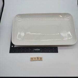 DELLING Large‎ Serving Platter Set 16/14/12inch Rectangular White Serving tray